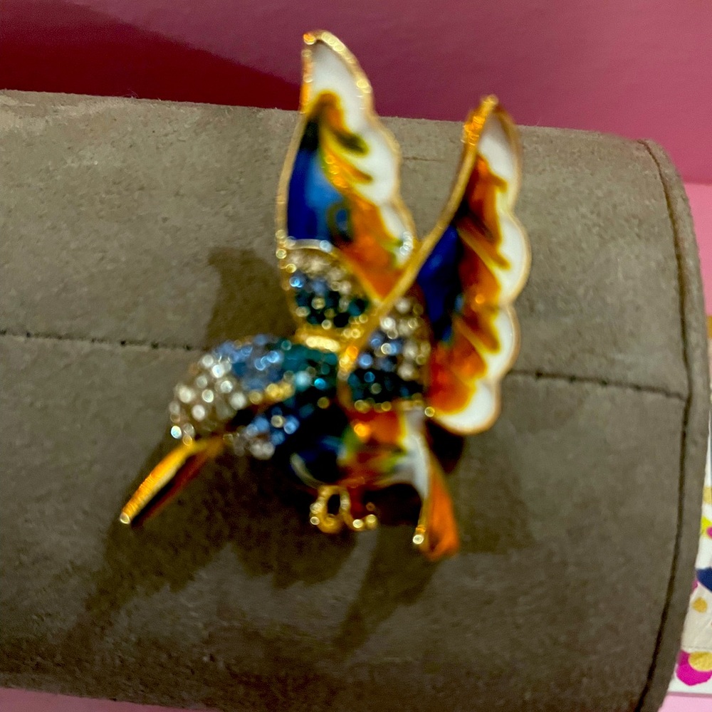 Hummingbird Brooch
